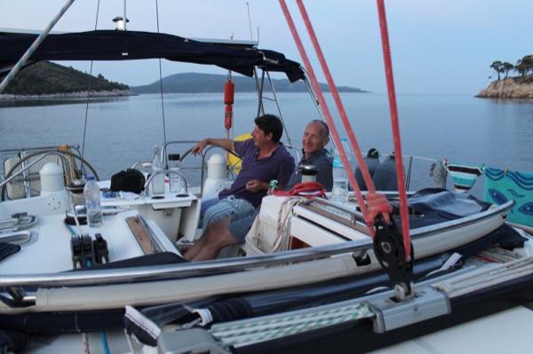 With Reuben, Jo and Manuel in the Northern Sporades