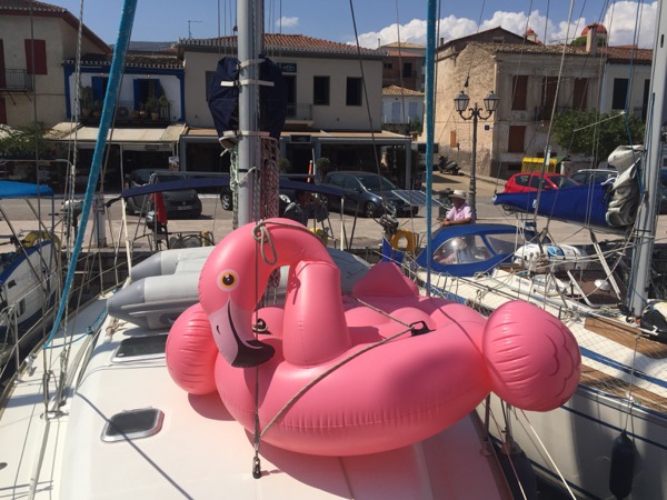 With Finn, Millie and Flemi through the Gulf of Corinth